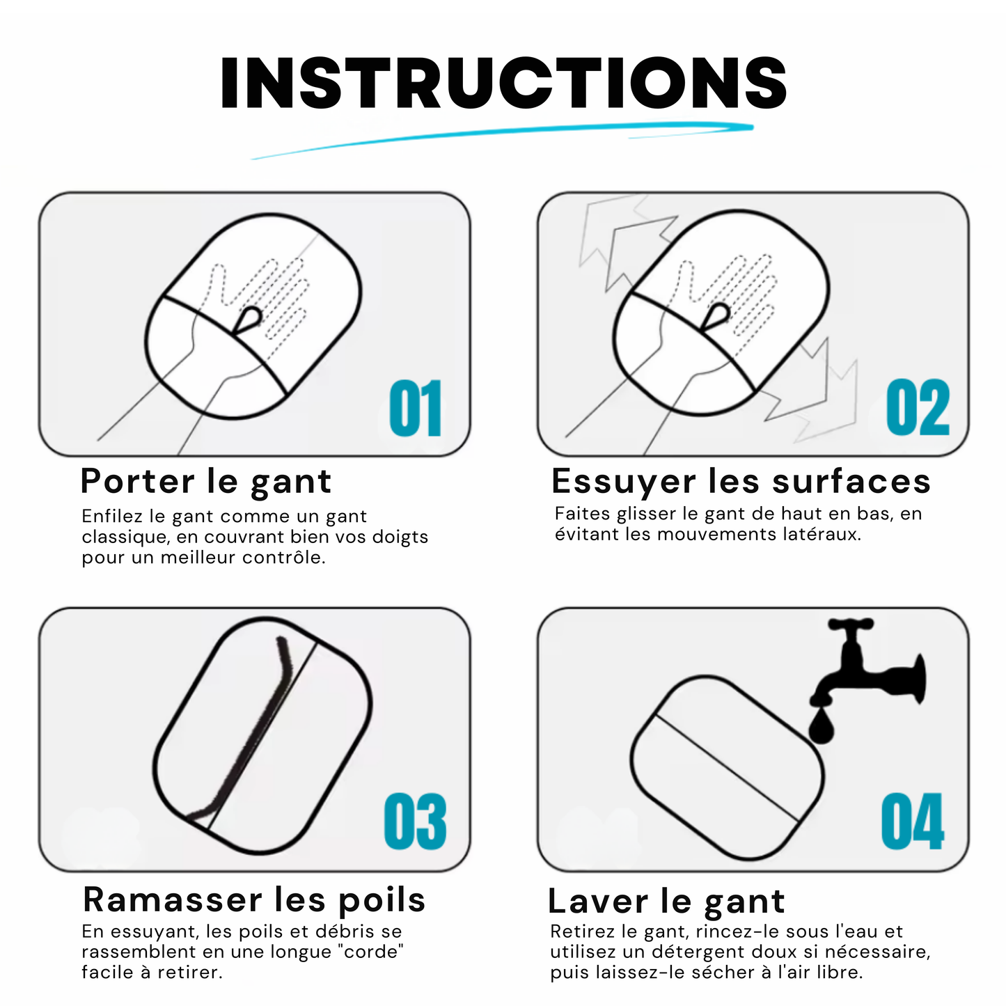 PATTOO - Gant anti poils