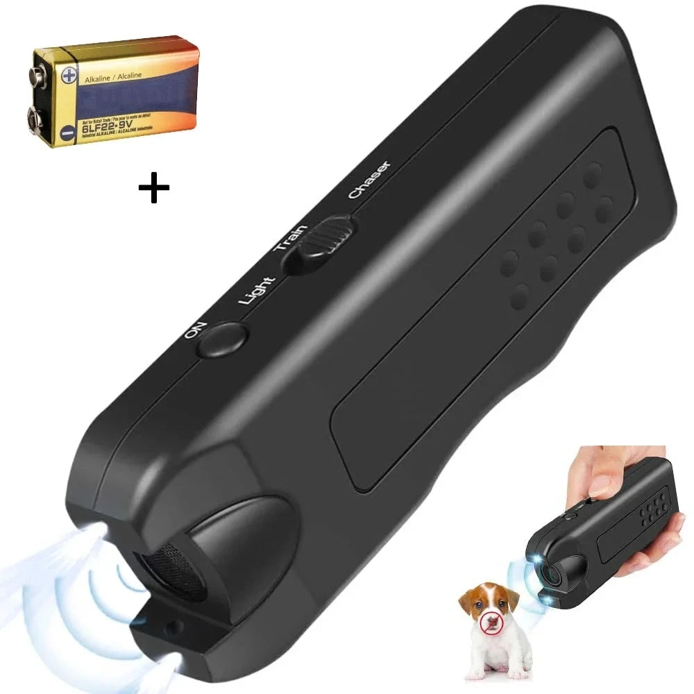 Pet Dog Repeller Anti Barking Stop Bark Training Device Trainer LED Ultrasonic Anti Barking Ultrasonic Without Battery